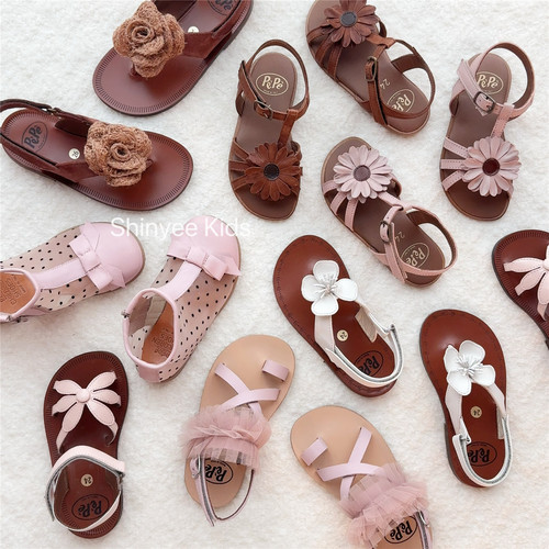 6ZShinyee▲pepe ss25春夏儿童手工皮鞋亮片芭蕾舞鞋单鞋凉鞋