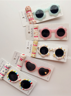 Shinyee▲rockahula ss26春夏儿童太阳镜爱心花朵墨镜