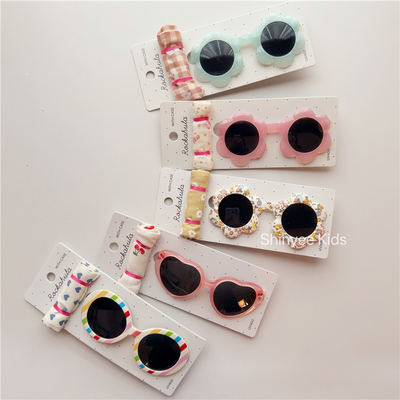 Shinyee▲rockahula ss26春夏儿童太阳镜爱心花朵墨镜