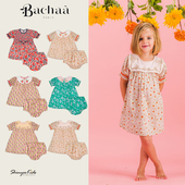 套装 Shinyee 印花刺绣连衣裙衬衫 短裤 bachaa ss23春夏儿童法式