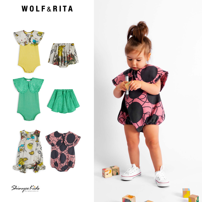 Shinyee▲wolf rita 春夏婴幼儿娃娃领短袖包屁衣裙裤