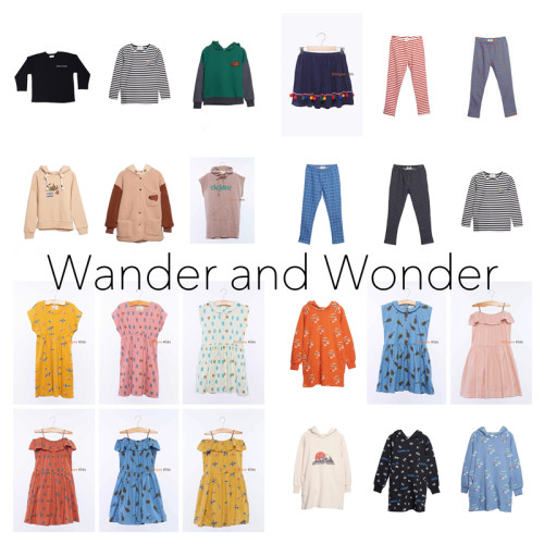 3折清仓 wander and wonder儿童T恤卫衣棉服外套打底裤连衣裙