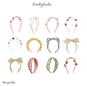 Shinyee rockahula ss26儿童发箍樱桃草莓双层头箍女孩发饰配饰