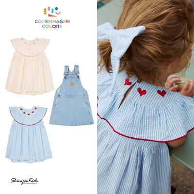 5ZShinyee▲Copenhagen Colors ss25春夏女童甜美连衣裙牛仔裙