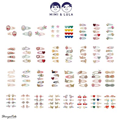 Shinyee▲mimi lula ss26春夏女童樱桃星星爱心手工发夹发卡