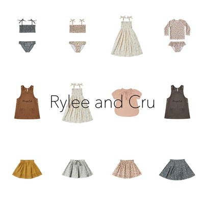 4Z清仓 rylee and cru 儿童纯棉印花半裙 连衣裙背心裙 分体泳衣
