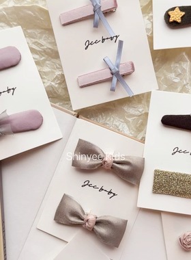 Shinyee▲Jcc 儿童蝴蝶亮片发夹 女童气质手工发卡 原创手工发饰