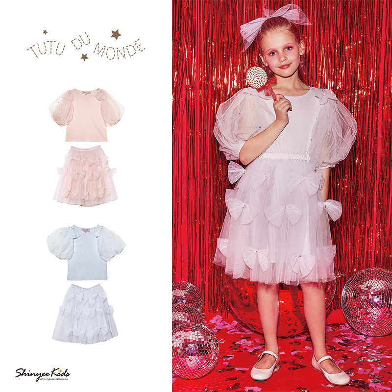 tutudumonde儿童Y恤纱裙半裙