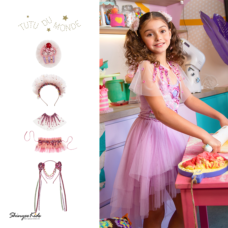 tutudumonde儿童发饰披肩