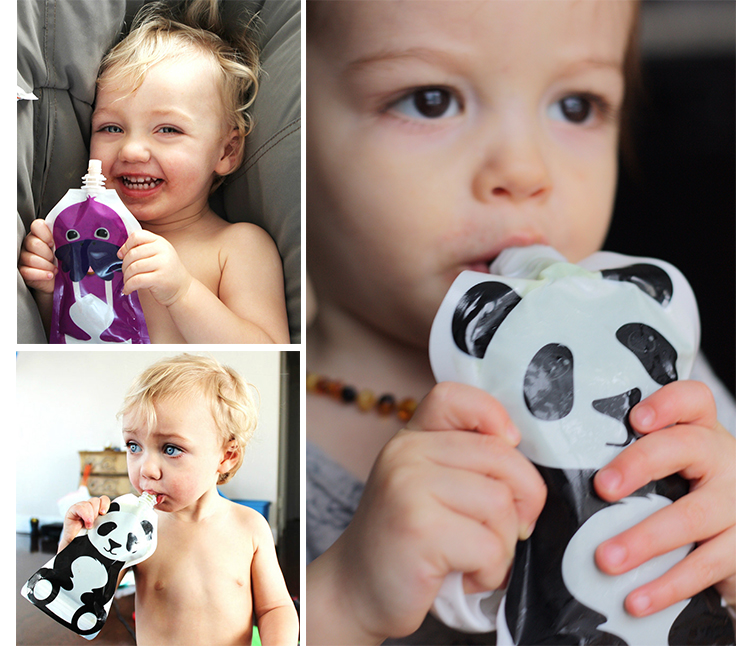 美国squooshi宝宝辅食袋软袋 密封袋单个装果泥袋