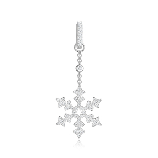 s925纯银吊坠IPROMISE经典欧美轻奢雪花流苏个性时尚小众项坠挂坠