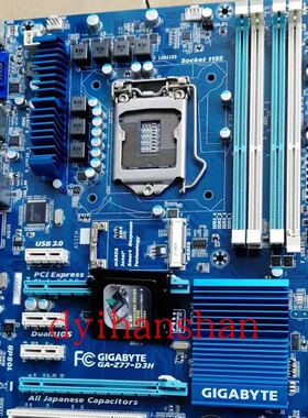 新Gigabyte/技嘉 Z77-D3H 1155 Z77豪华超频主板支持3770K 2550K