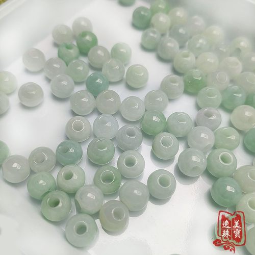 5颗一份珠子专用大孔翡翠a货