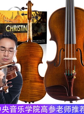 Christina克莉丝蒂娜S500A进口欧料专业演奏独板手工小提琴