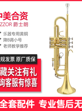 爵士朗专业小号乐器初学者演奏级儿童成人降B调漆金JZTR-400