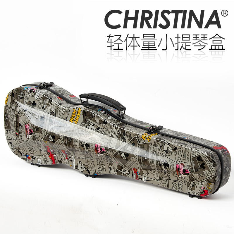 小提琴琴盒 VB03-12 卡通米老鼠款琴盒 专业轻便易携带 1/2尺寸