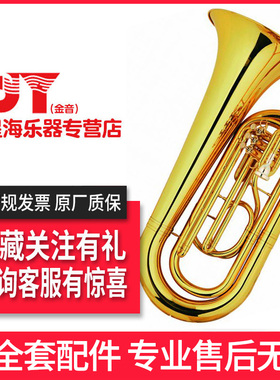 金音行进小抱号初学考级演奏通用 JYTU-M378 漆金B调专业管乐器