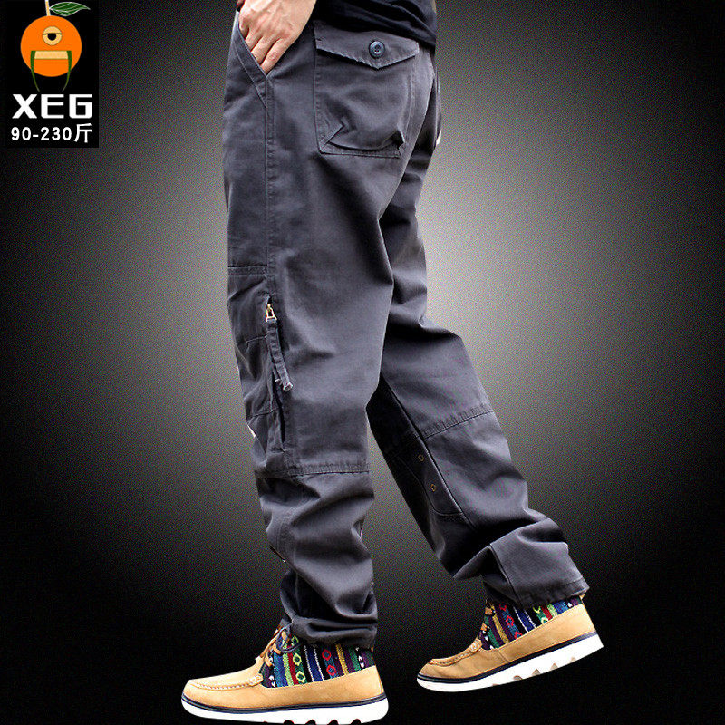 XEG推薦 日系工裝褲 春夏直筒寬松大碼百搭休閑褲 古著闊腿青年褲在類目 男裝, 休閒褲中 - 來自Buy2taobao.com提供專業的淘寶代購服務