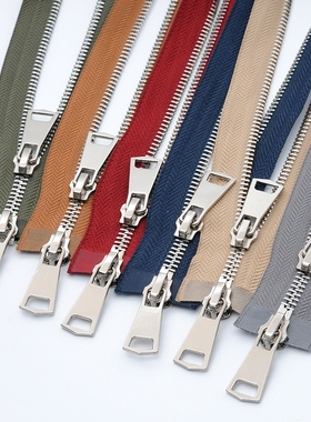 5号金属铜拉链白银亮银牙齿高档羽绒服夹克皮衣红利拉锁双头双向