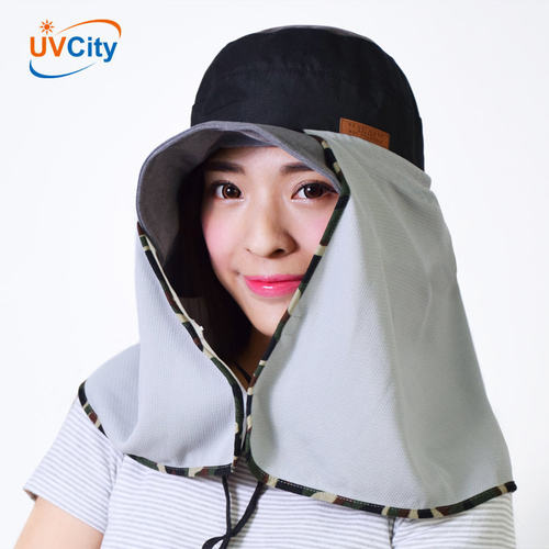 UVCity男女夏季户外防晒帽套护颈