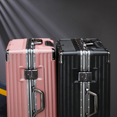 行李箱铝框款 女男旅行箱小型20寸拉杆箱万向轮24学生26密码 皮箱28