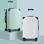 行李箱学生20寸小型航空箱新款 拉杆箱男24寸旅行密码 箱复古皮箱女