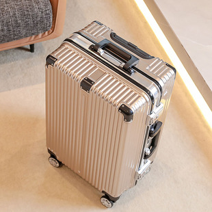 行李箱20寸小型旅行登机箱学生24皮 正品 铝框拉杆箱男结实耐用密码