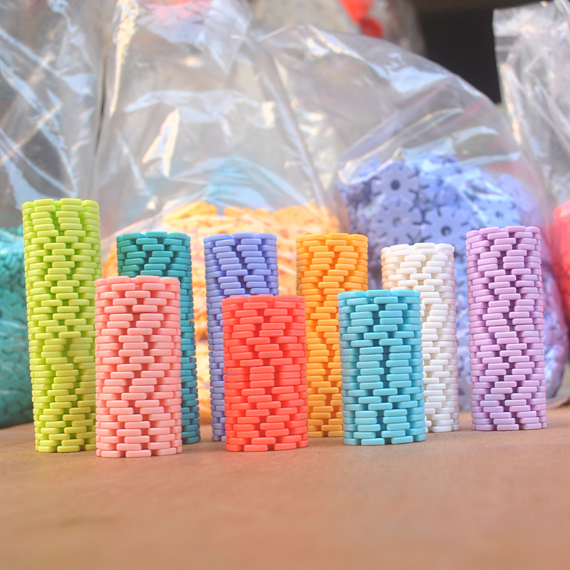 家用加厚黑白单色桌面积木