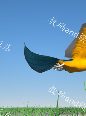 鹦鹉3d模型动画素材objfbxmaya鹦鹉 3dsmax虚幻ue4blenderc4d鹦鹉