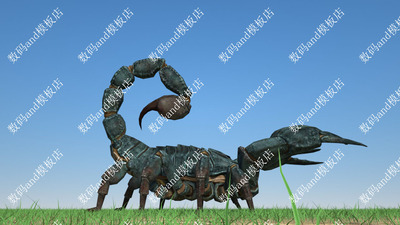 蝎子3d模型绑定动画素材objfbxmaya3dsmax虚幻ue4blender c4d蝎子