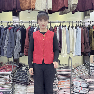 2026春季流行新款百搭新中式国风马夹圆领时尚短款马甲休闲上衣女