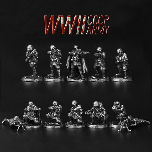 军事二战争苏联军队士兵人模型