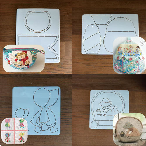 桐渊麻麻手工DIY描图工具拼布软模板 苏姑娘苏菲拼布包收纳盒