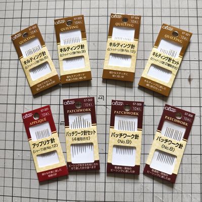 日本进口拼布压线针针细方便使用针眼易于穿线