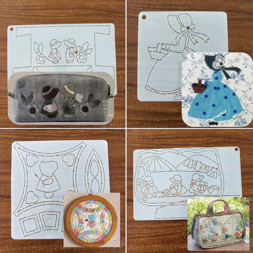 手工DIY描图工具拼布软模板 苏姑娘化妆包 托特包婚戒壁挂模板