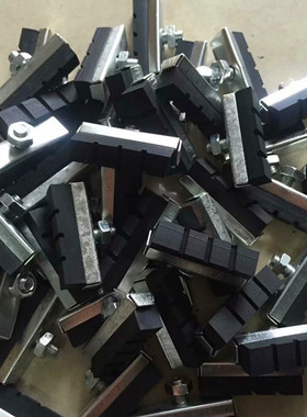 自行车刹车片前刹闸皮橡胶16/20/24/26寸通用型黑色耐磨单车配件