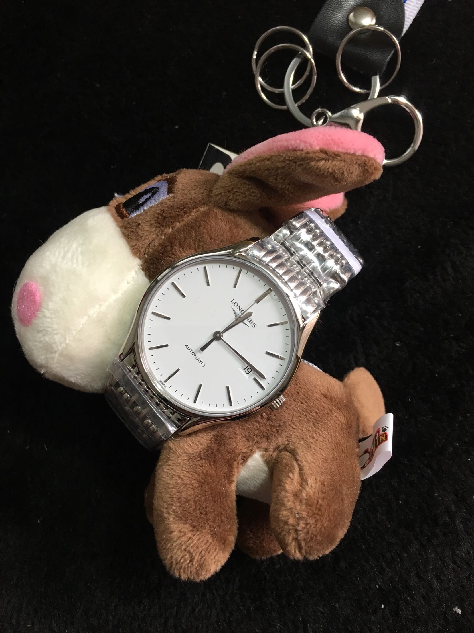 分期购 浪琴男表律雅系列L4.960.4.12.6机械男表 38.5MM,888机芯