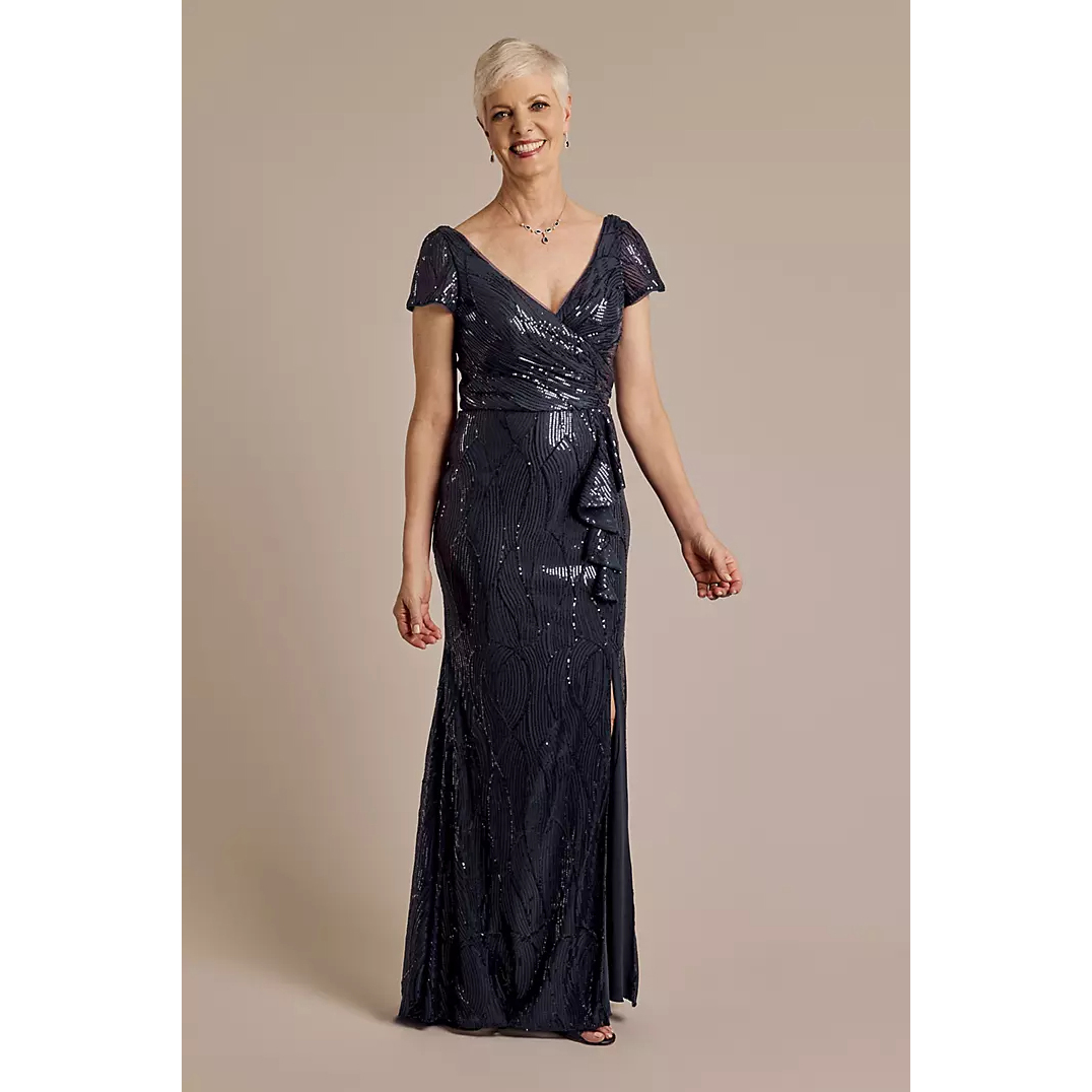 2025 02美国专柜正品代购直邮oleg新娘结婚晚礼服伴娘V领连衣裙