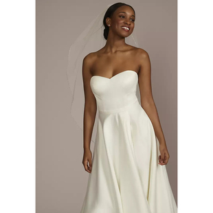 David Bridal新娘结婚齐腰头纱头巾薄纱 02美国专柜代购 2025