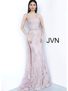 代购 bhldn 05美国官方专柜正品 2020 jvn粉色刺绣贴花连衣裙晚礼服