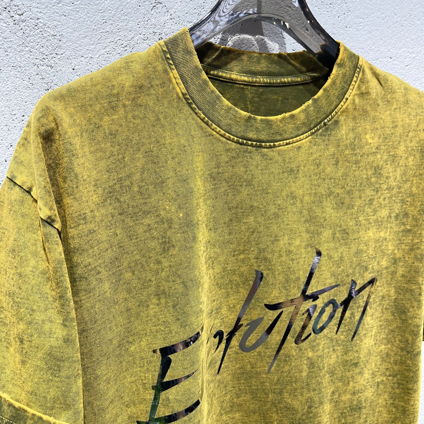 Evolution广州款2025谢霆锋进化演唱会同款短袖t恤磨破卷边上衣