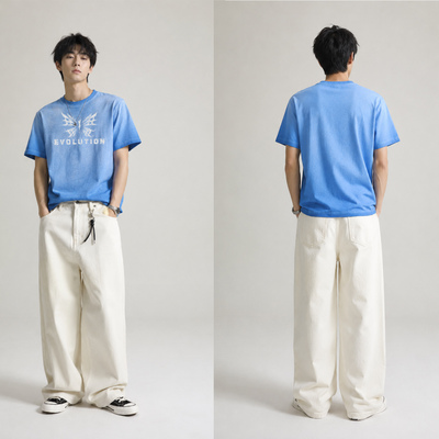 Evolution沈阳应援服2026进化演唱会短袖t恤洗水做旧半袖上衣