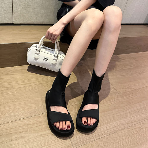 2025夏新款韩版女厚底增高凉鞋