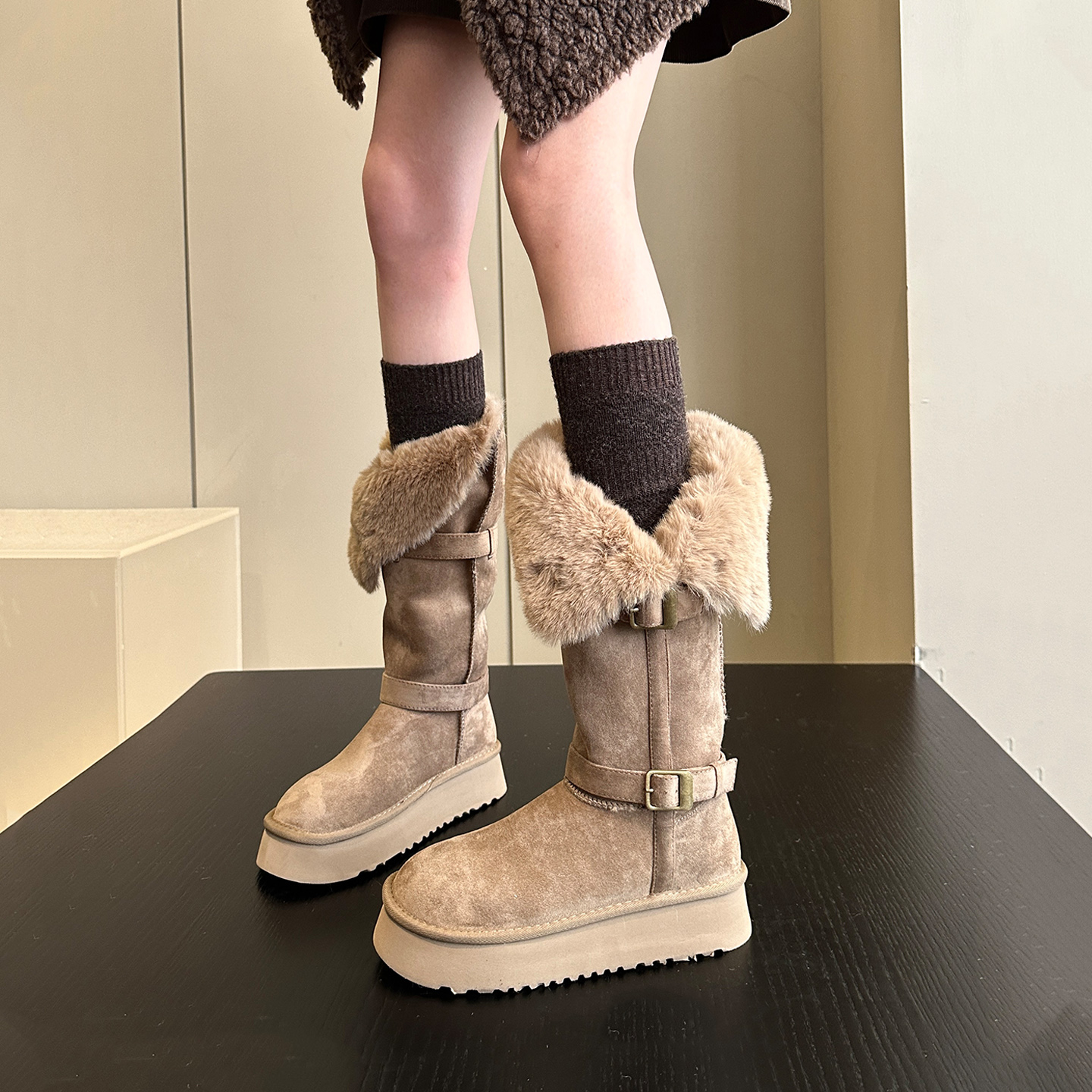 冬季保暖加厚加绒雪地靴