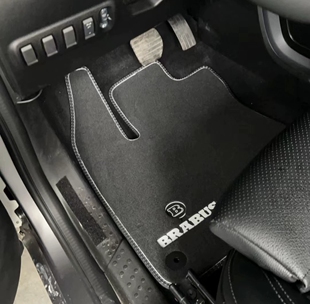 博速巴博斯 新款 专车专用脚垫 brabus c453 奔驰smart改装 fortwo