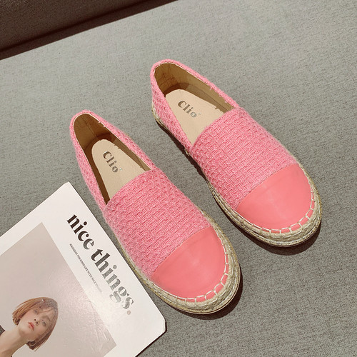 一脚套圆头舒适休闲渔夫鞋女