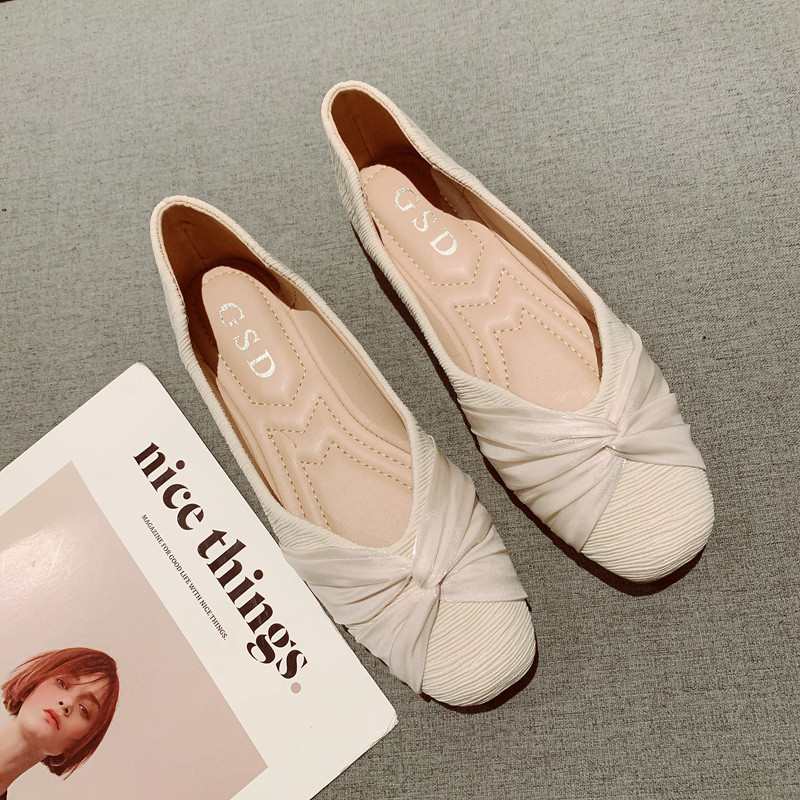 2025年夏季新款浅口平底晚晚鞋温柔风仙女风配裙子单鞋女豆豆鞋,女鞋,浅口单鞋,淘宝优惠券,粉丝福利购,淘宝优惠卷