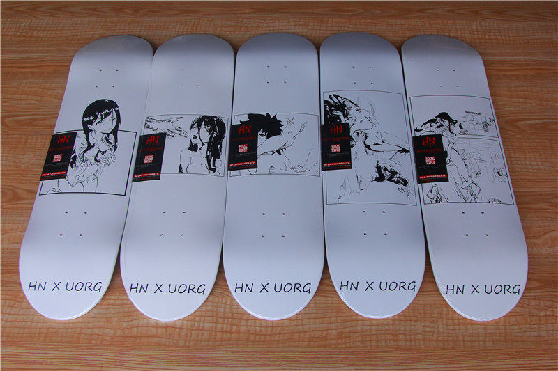 hn滑板板面 妖精打架板面 送砂纸