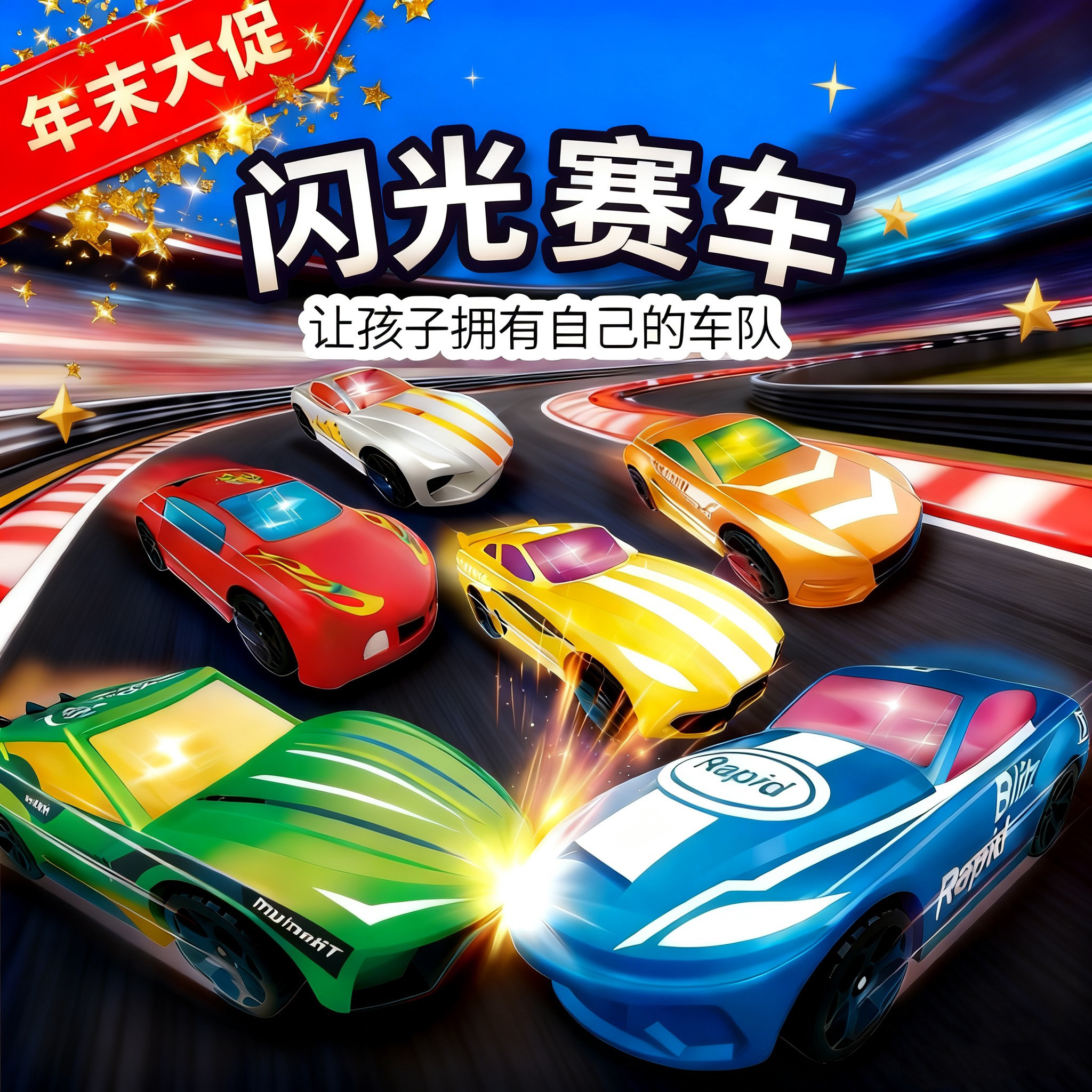 碰撞发光口袋车火辣跑车合金车