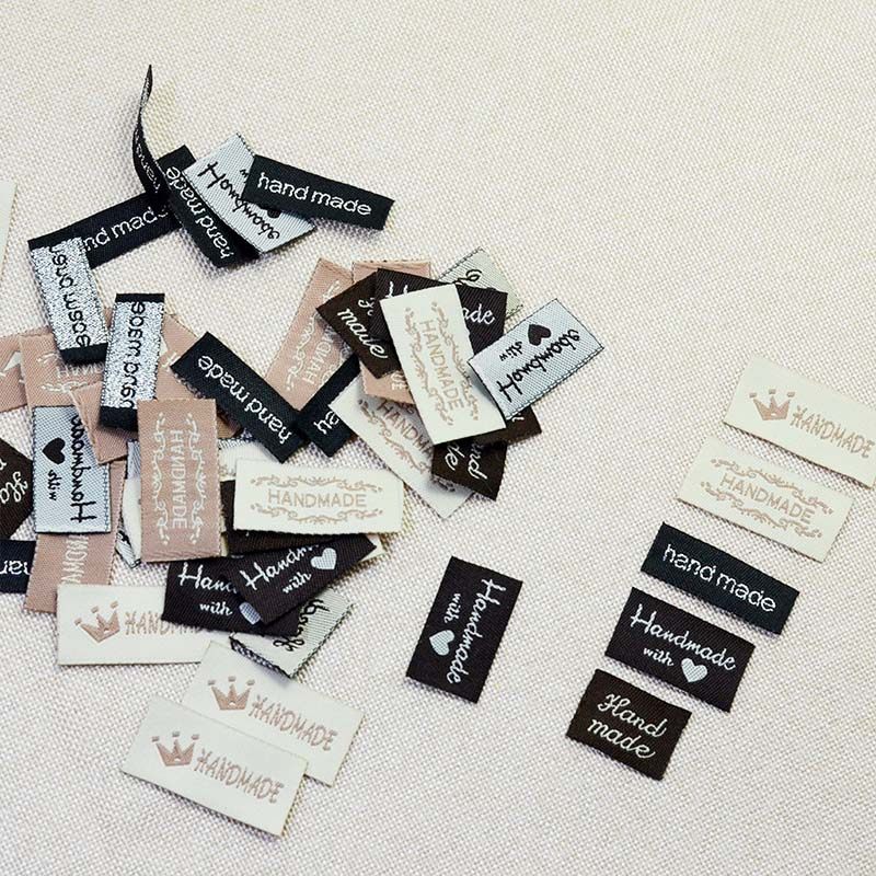 handmade标签手工DIY饰品商标材料蝴蝶结发夹饰品配件1包10片,纺织面料/辅料/配套,洗唛/洗涤标/商标,淘宝优惠券,粉丝福利购,淘宝优惠卷